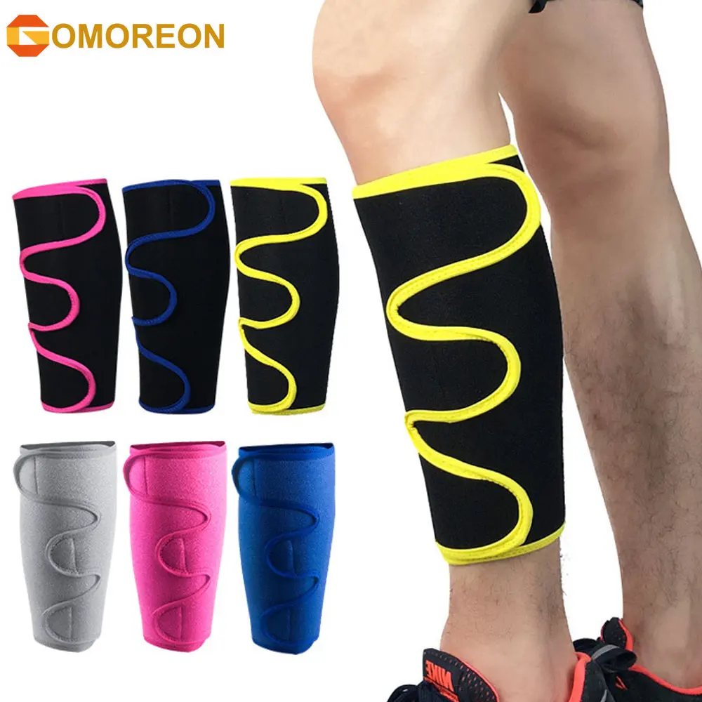 1Pcs Calf Shin Support Brace, Adjustable Compression Leg Sleeve Wrap Band for Running Cycling Sports