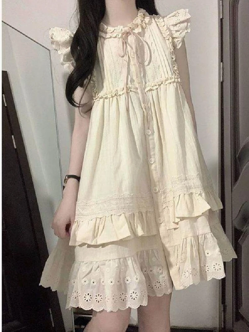 معطف Sweet Summer ort Dr مع Flng Sves للنساء ذو المقاسات الكبيرة من سلسلة Earlette First Love