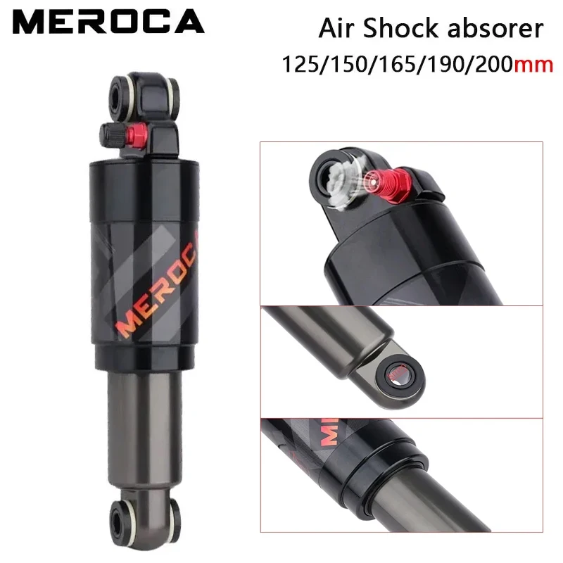 

MEROCA H5 MTB Air Rear Shock Absorber - 125/150/165/190/200mm Bicycle Rear Suspension Fit MTB ，off-road motorcycle