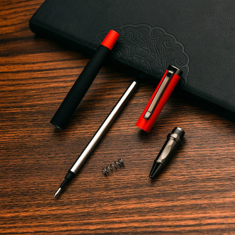 New Business Fashion Vertical Pattern Metal Gel Pen Wholesale Black Commercial Metal Signature Pen School Supplies Teacher Gifts - Image 4