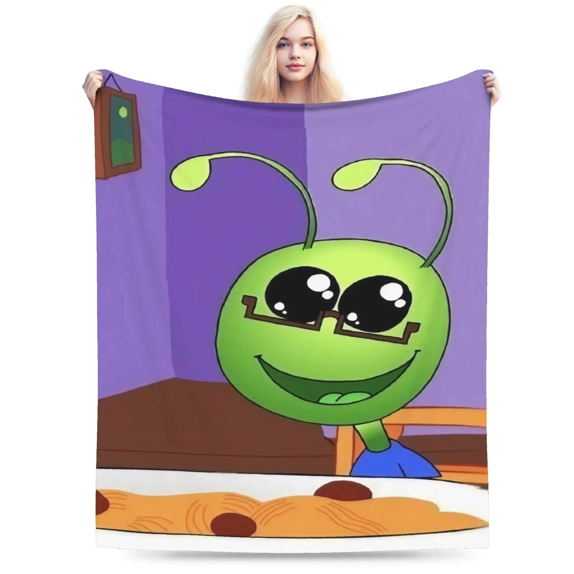 Comfortable F-Fact A-Attack Adventures Blanket Merch Home Decorative  Throw Blanket Super Warm Flannel for Bedroom