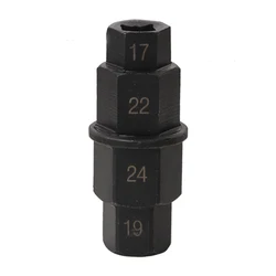 17mm 19mm 22mm 24mm Motorcycle Front Axle Spindle Hex Allen Key Socket Motorcycle Wheel Spindle Hex Key Socket Removal Tool