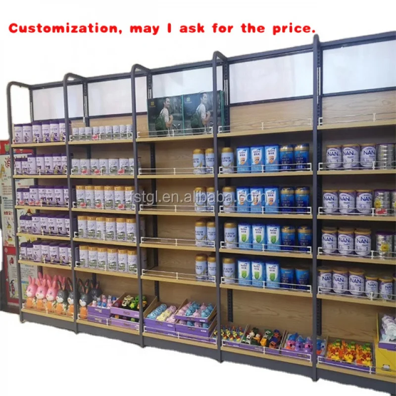 custom.Best Selling Items Wooden Shelves Retail Stores Shelf Supermarket Market Supplier
