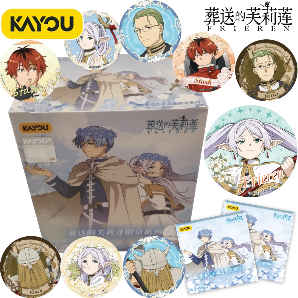 

New Genuine Kayou Anime Frieren: Beyond Journey's End Character Badge HD Print Enchanting Characters Stylish Brooches Kids Gifts