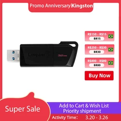 Kingston cle USB 3,0 флэш-диск 128 Гб 64 ГБ 32 ГБ мини-ключ Флешка флеш-накопитель карта памяти 256 ГБ флеш-накопитель Бесплатная доставка