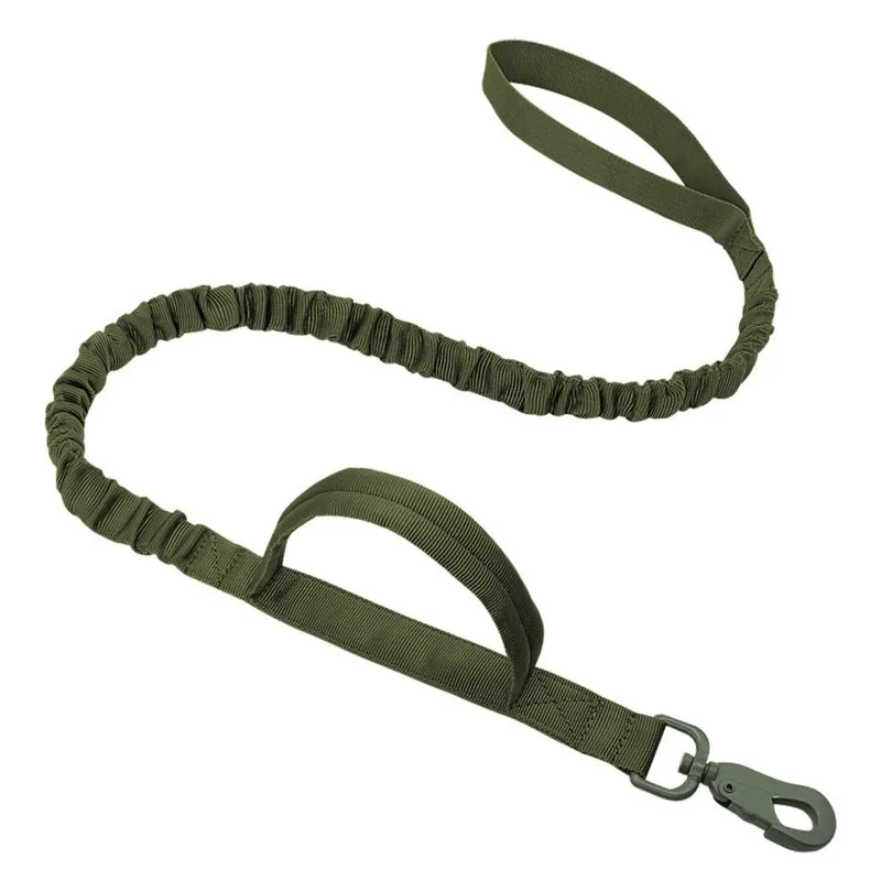 Heavy Duty Tactical Bungee Dog Leash No Pull Dog Leash Absorbing Pet Leashes With Car Seatbelt For Large Dogs