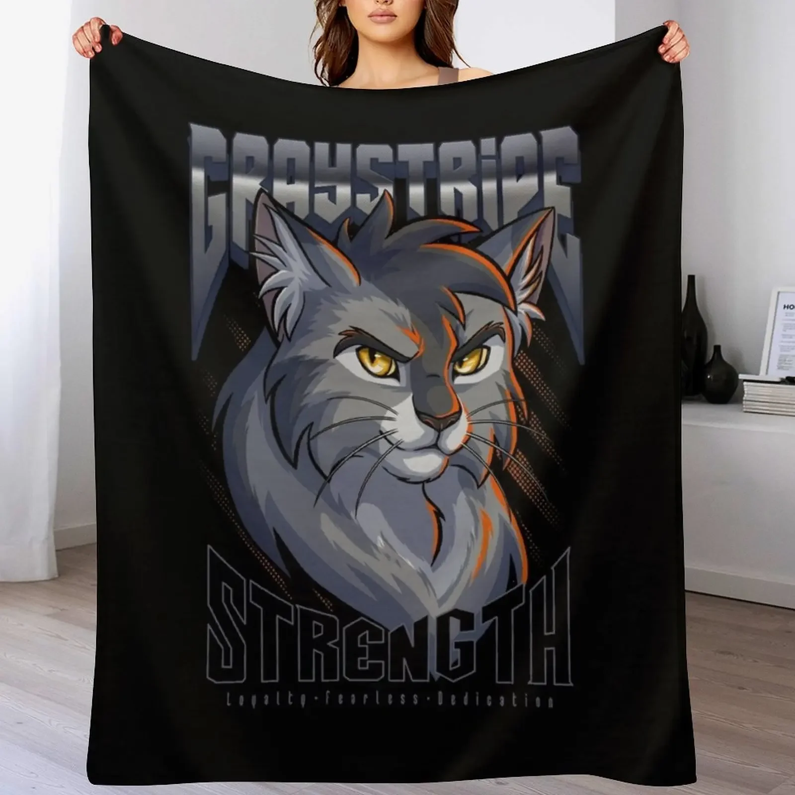 

A Strong Warrior Throw Blanket All Weather Soft Throw Blanket for Sofa