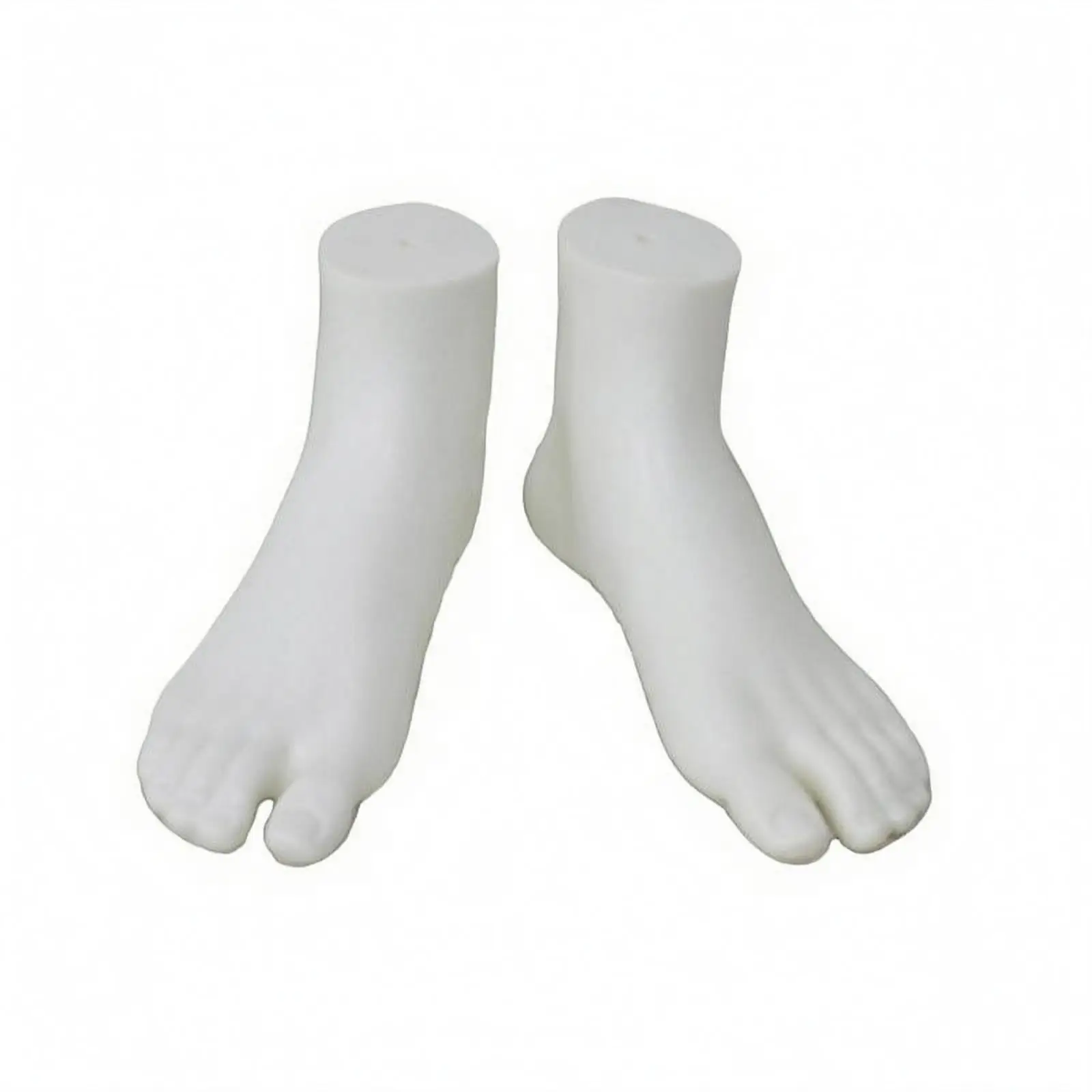 PVC Footwear Display Form Female Foot Mannequin Left Right Toe Separated Model for Sandal Showcase Counter Shelf Stand