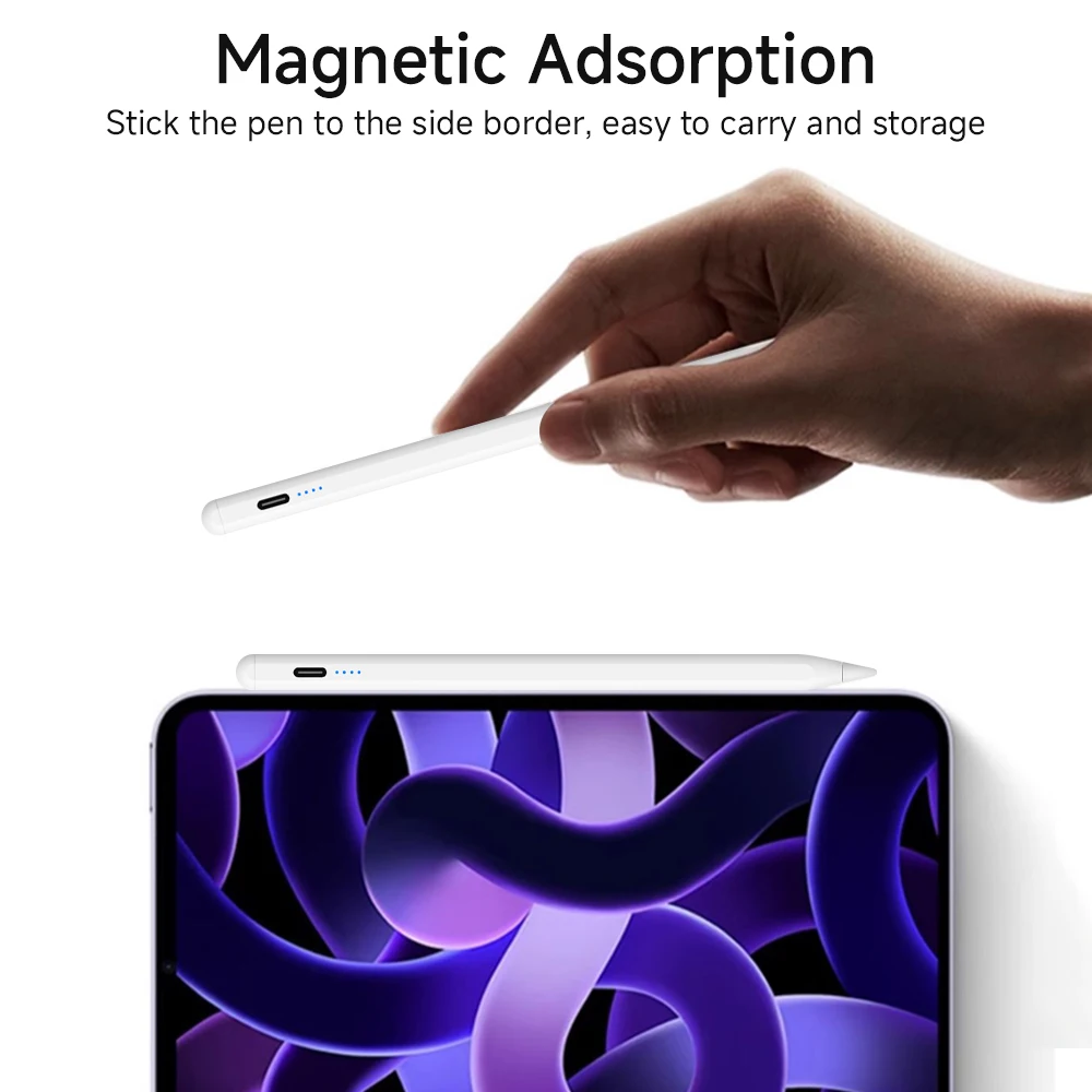 قلم رصاص أبل رفض اليد عرض الطاقة iPad قلم رصاص لباد 2025 2024 2023 2022 2021 Pro Air Mini 5 6 قلم محدد