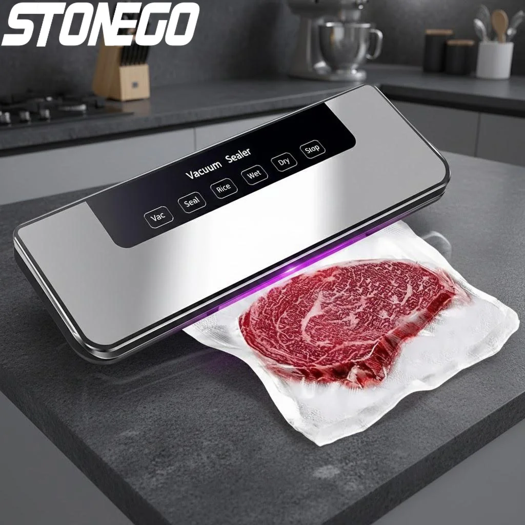 

Industrial Commercial Vacuum Sealer Machine Automatic Hand Control 65kPa Suction Power Dry Wet Powder Oil