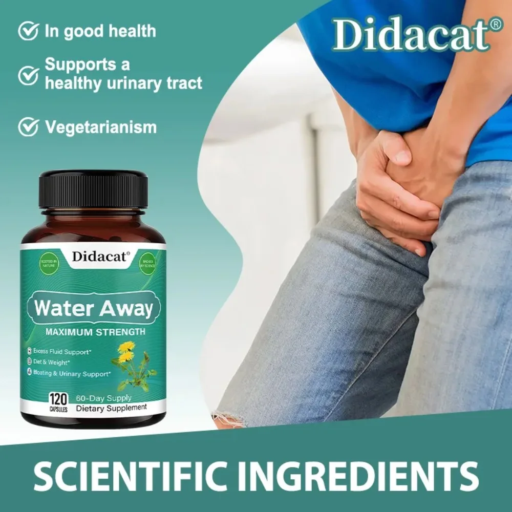 Natural Diuretic, Water Away Capsules - Relieves Bloating, Supports Fluid Balance