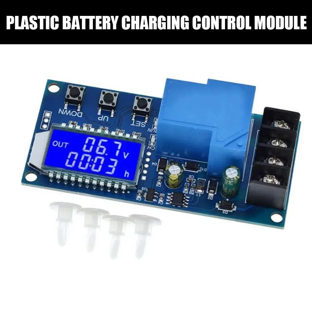 DC 6-60v 30A Storage Battery Charging Control Module Charger Protection LCD Switch Display Time Board XY-L30A S1X4