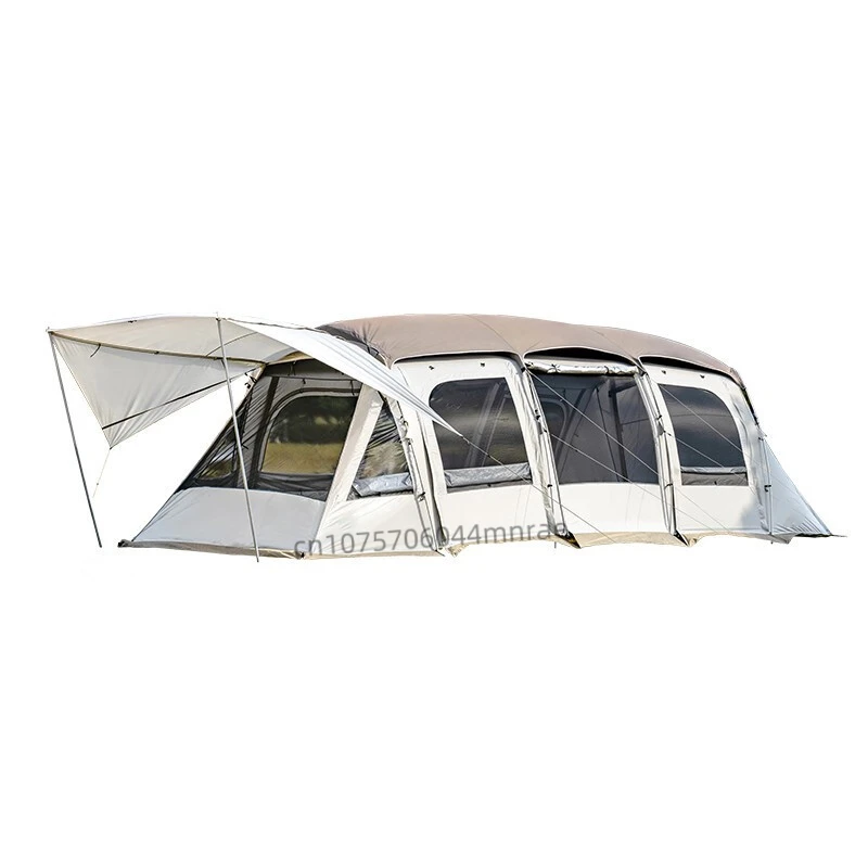 Outdoor Folding Tent, Portable Large Space Two Bedroom One Living Room Sunscreen and Rainproof Tent, Outdoor Camping Equipment