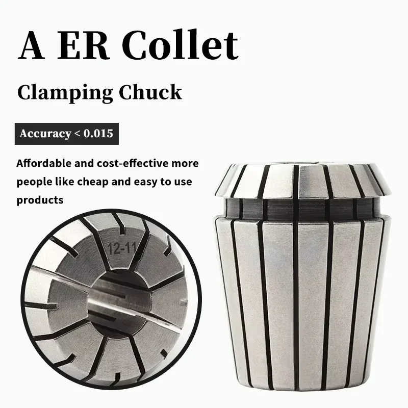 ER11 ER16 ER20 ER25 ER32 ER40 Precision Spring Collet Chuck 0.015mm for CNC Milling Tool Holder Engraving Machine Spindle Motor