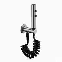 All copper toilet spray gun, toilet flushing high pressure water gun booster nozzle