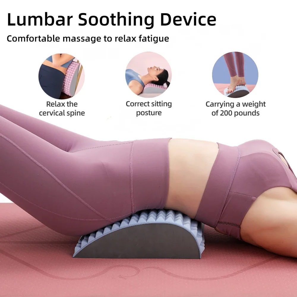 

Portable Back Stretcher Pillow for Back Pain Relief Adjustable Spine Board Multi-Level Trigger Point Stretcher Posture Corrector