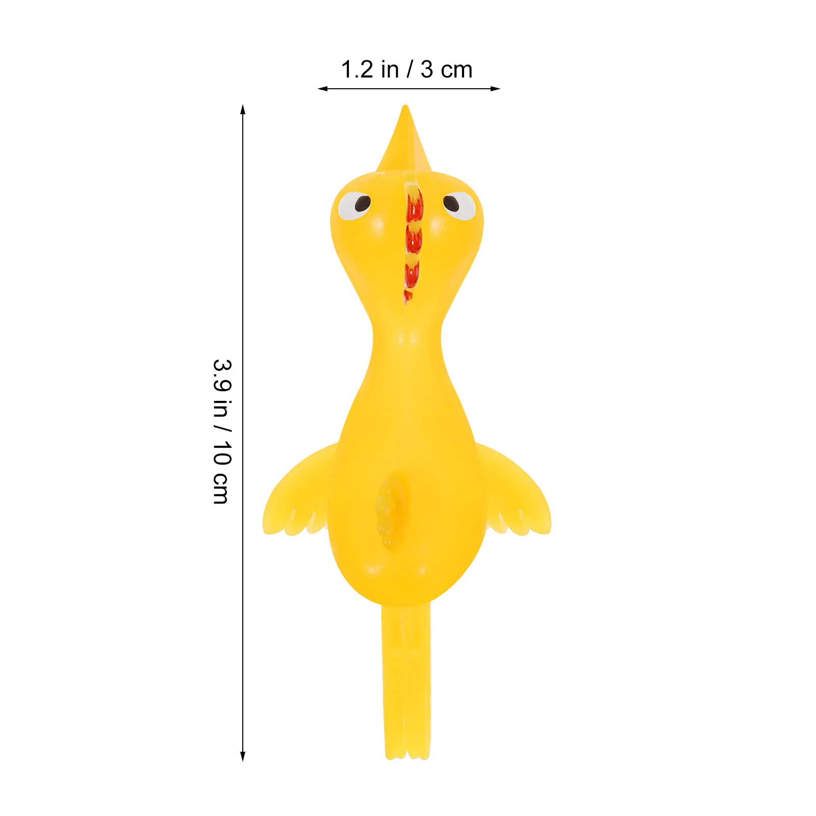 60Pcs Flying Finger Chick Flicking Chicken Stretchable Rubber Turkey Party Favors Kids Playthings Interactive Fun Game