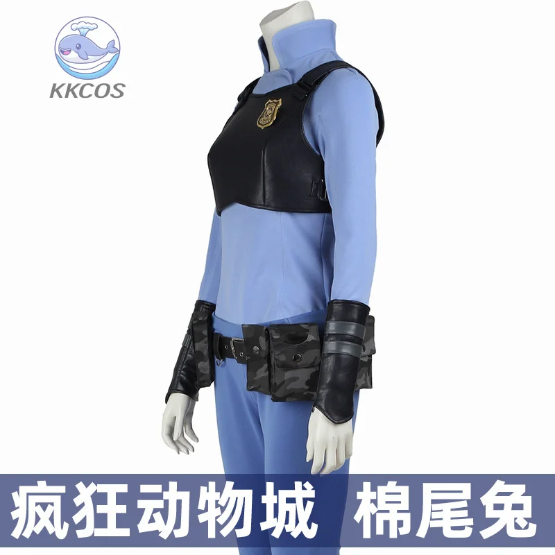 أنيمي Zootopiaa جودي الأرنب زي تأثيري هالوين ملابس للحفلات تمويه الكرتون حديقة الحيوان الملابس السراويل سترة للنساء KKCos #3