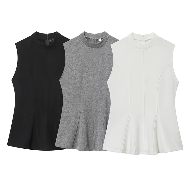 

Women's Autumn Tops 2025 New Tops Fashion Slim Elegant Short Tank Tops Chic Street Youth Autumn Travel Joker Student Tops Vests