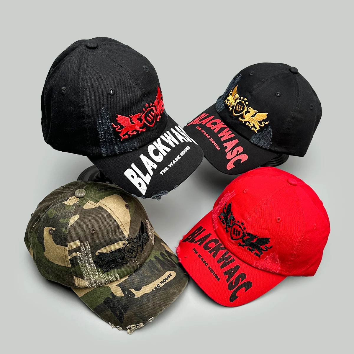 

American Embroidered Letters Dragon Pattern Baseball Hats New Men Women Sunshade Personal Versatile Retro Fashion Peaked Caps