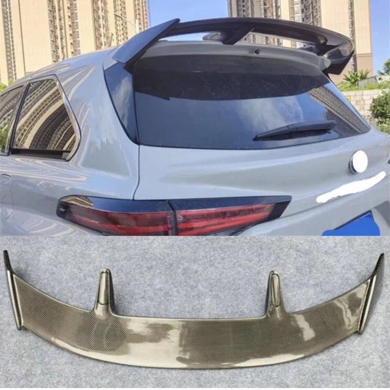 For NEW Toyota Sienna Real Carbon Fiber Roof Accessory Spoiler CAR Trunk Tail WING Refit Body Kit 2021 2022 2023 Year