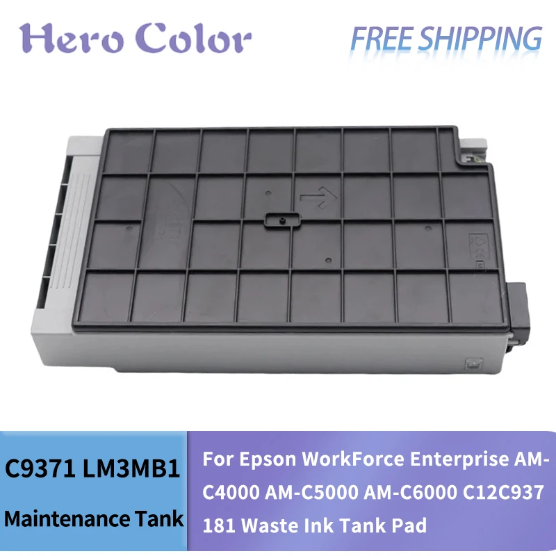 C9371 LM3MB1 Maintenance Tank With Chip For Epson WorkForce Enterprise AM-C4000 AM-C5000 AM-C6000 C12C937181 Waste Ink Tank Pad