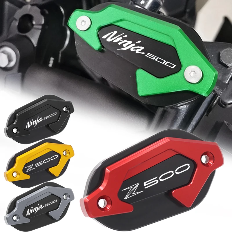 Motorcycle Accessories For Kawasaki Ninja500 Z500 Z500SE 2024 2025 Motorcycle Front Rear Brake Fluid Reservoir Cover