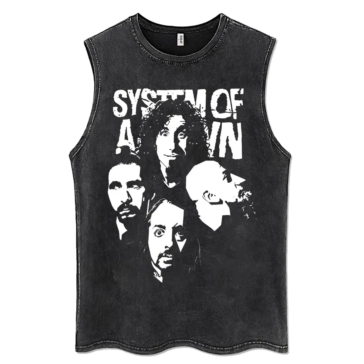 System of A Down Toxicity Vintage Washed Tank Tops Men Rock Oversized Sleeveless T-shirt Classic 90s Alternative Metal T Shirts