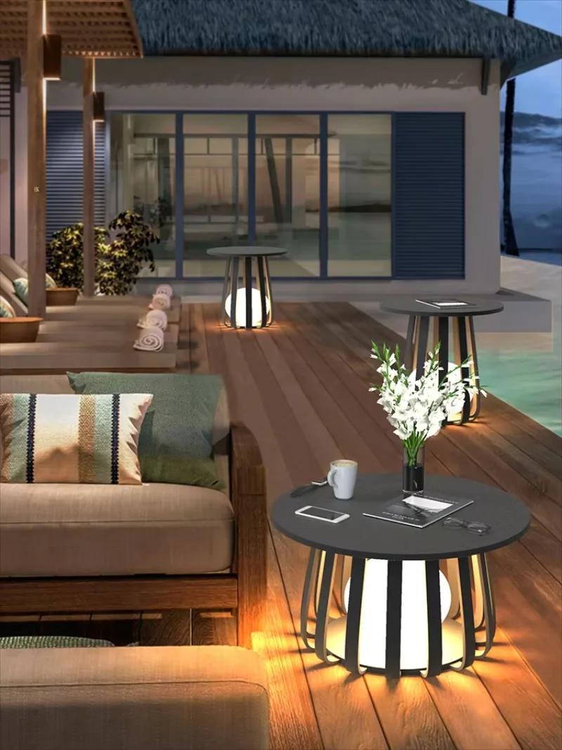 Solar wasserdichte Gartenleuchte Outdoor Tischleuchte Garten Villa Landschaft