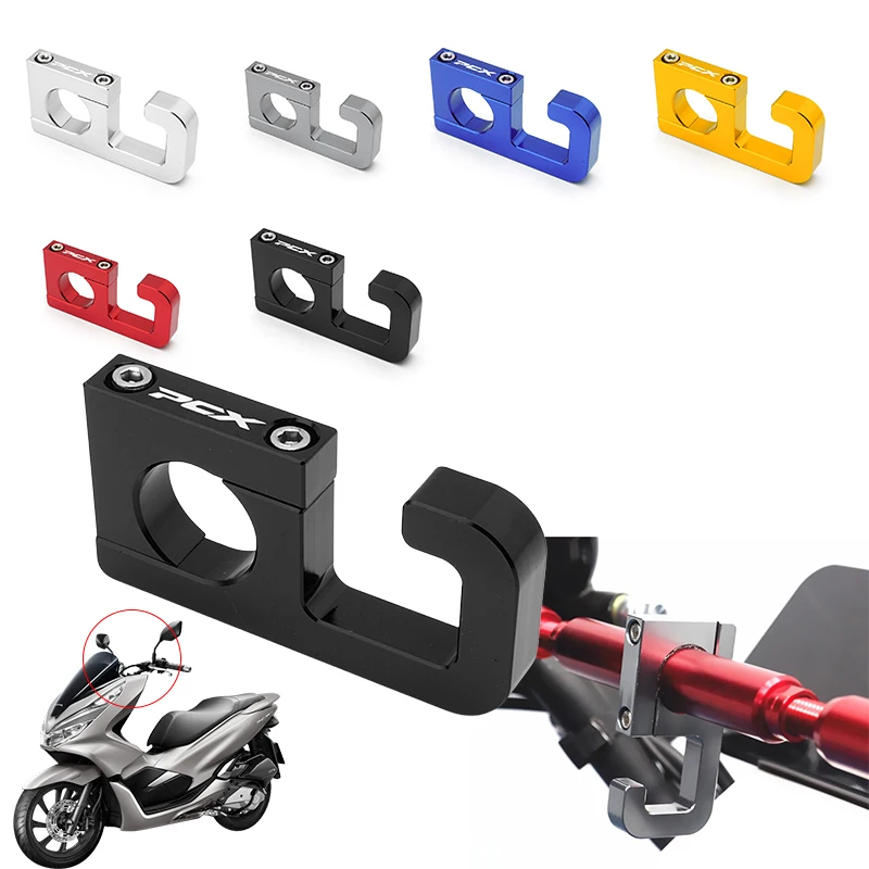 22mm Helmet Hook Luggage Bag Hook Holder Hanger Hooks For Honda PCX125 PCX150 PCX160 PCX 125 150 160 Motorcycle Accessories