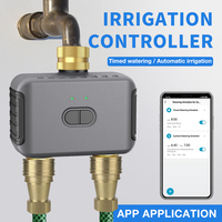 Tuya 2 Zone Watering Timer Garden Automatic Irrigation Controller Watering System Drip Sprinkler Smart Life Alexa Google Home