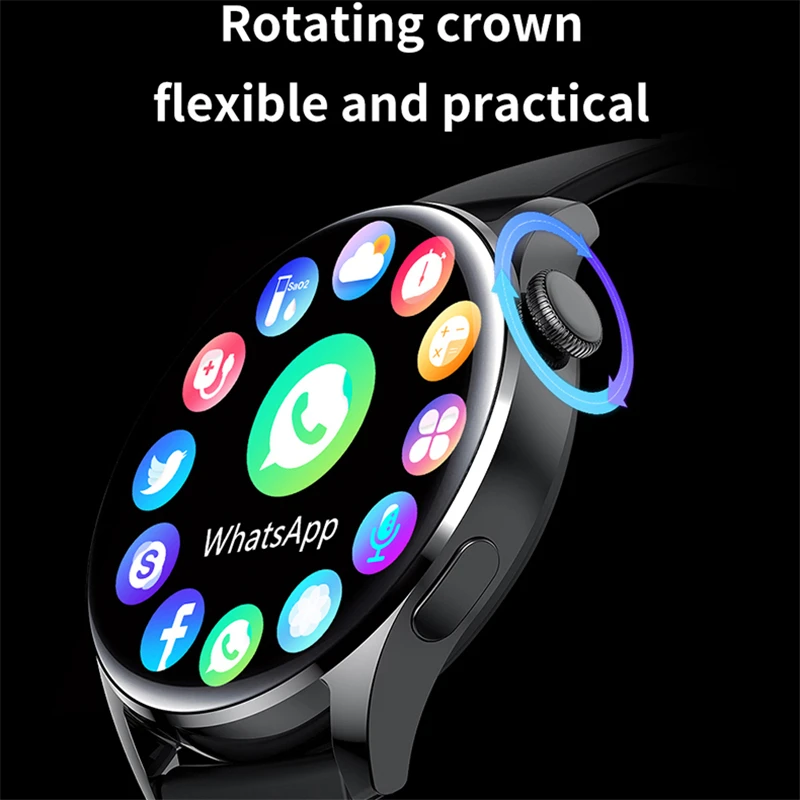 2023 New Bluetooth Call Smart Watch Men Sports Fitness Tracker Waterproof Smartwatch Large HD Screen for Huawei Xiaomi Phone+Box