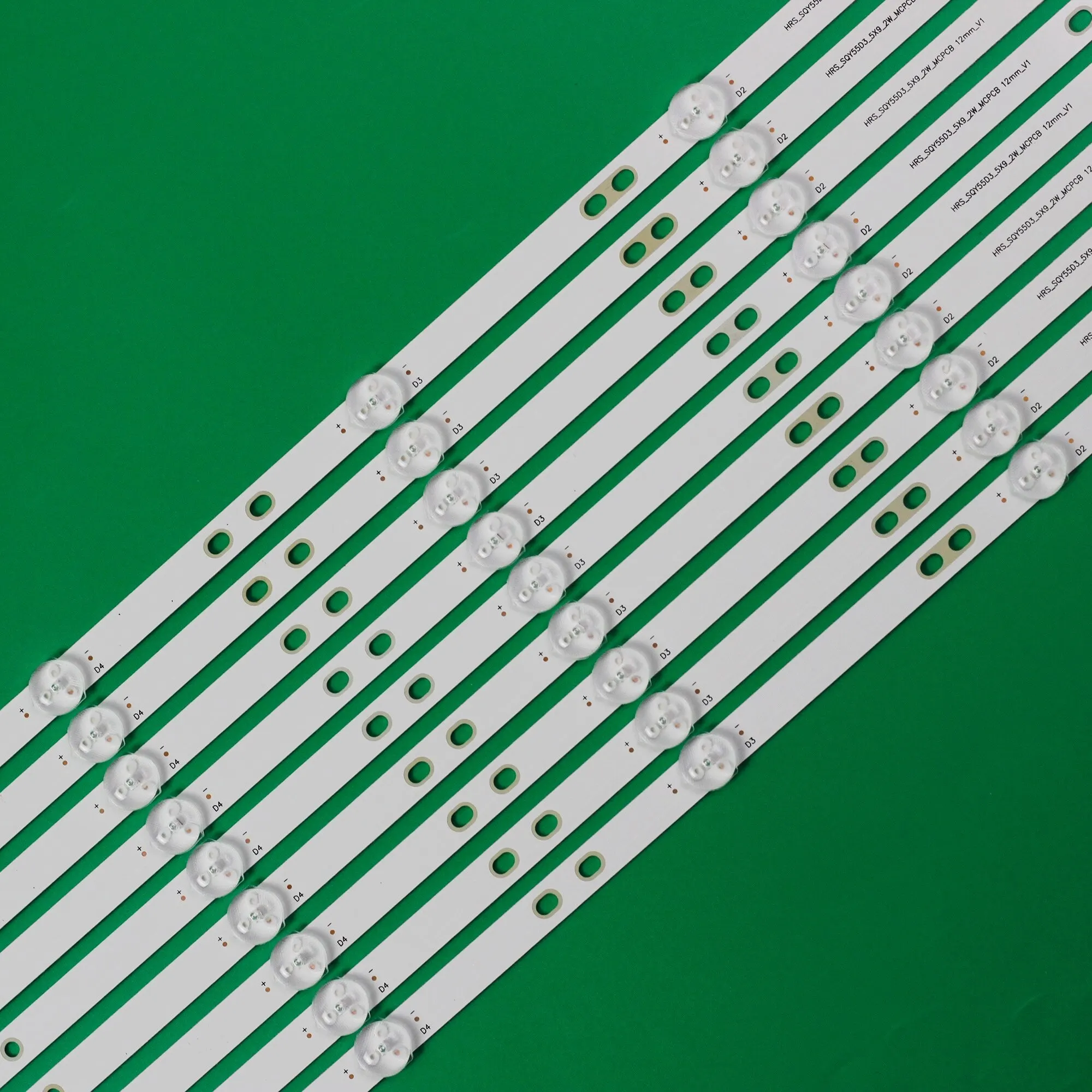 LED Strip Backlight สําหรับ K55DLY8US KS5500SM4K HRS_SQY55D3_5X9_2W_MCPCB 12mm_V1 PLED5544U HV550QUB-F5A RCA RNSMU5545 AE0110490