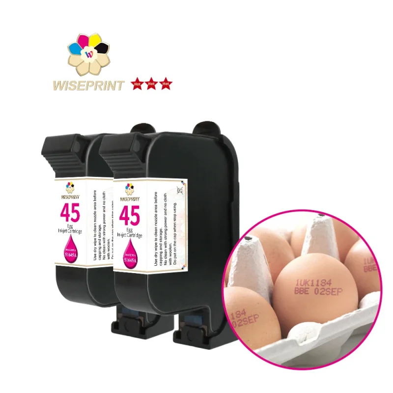 

Высококачественные чернила Wiseprint 51645A для печати на пластиковых корпусах, совместимые с картриджами HP 45 для струйных принтеров.