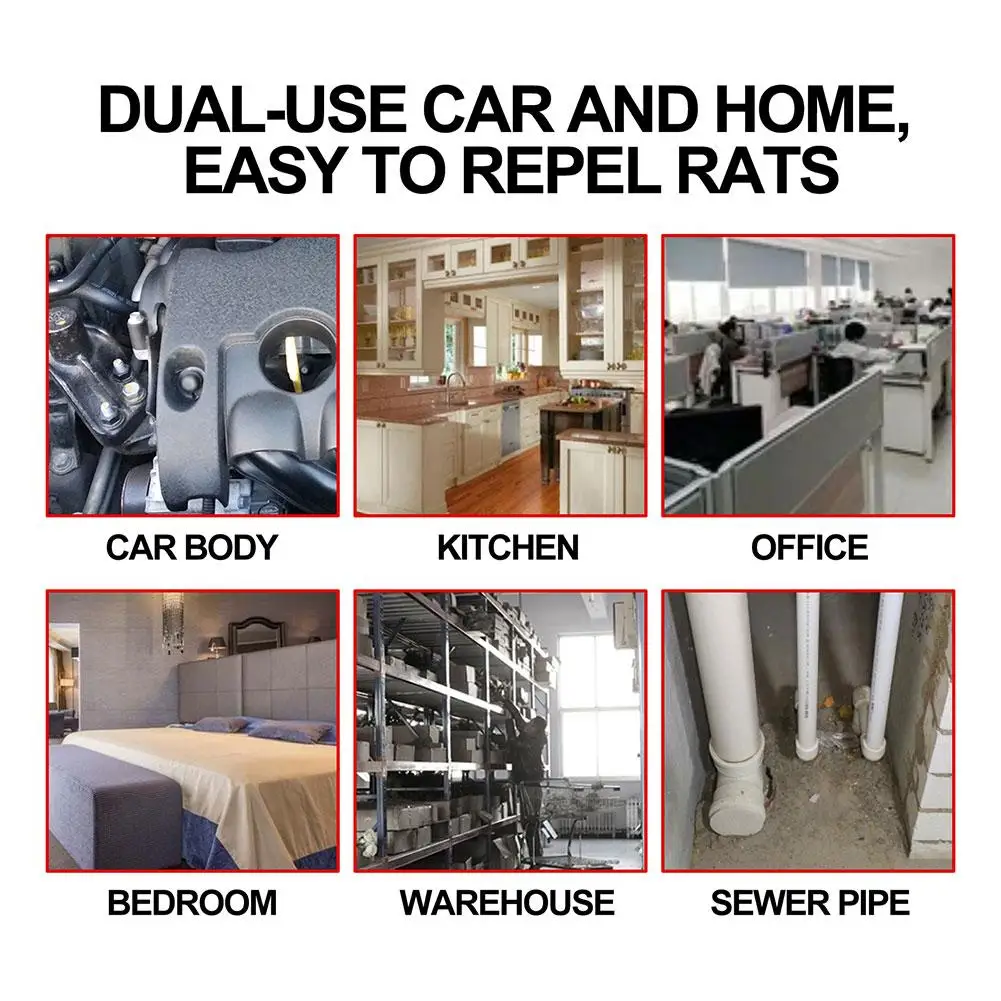 Automobile Engine Rat Repellent Spray Car Engine Protector Anti-Mouse Trap Mouse Repellent Rats Spray Auto Accessories 60ml