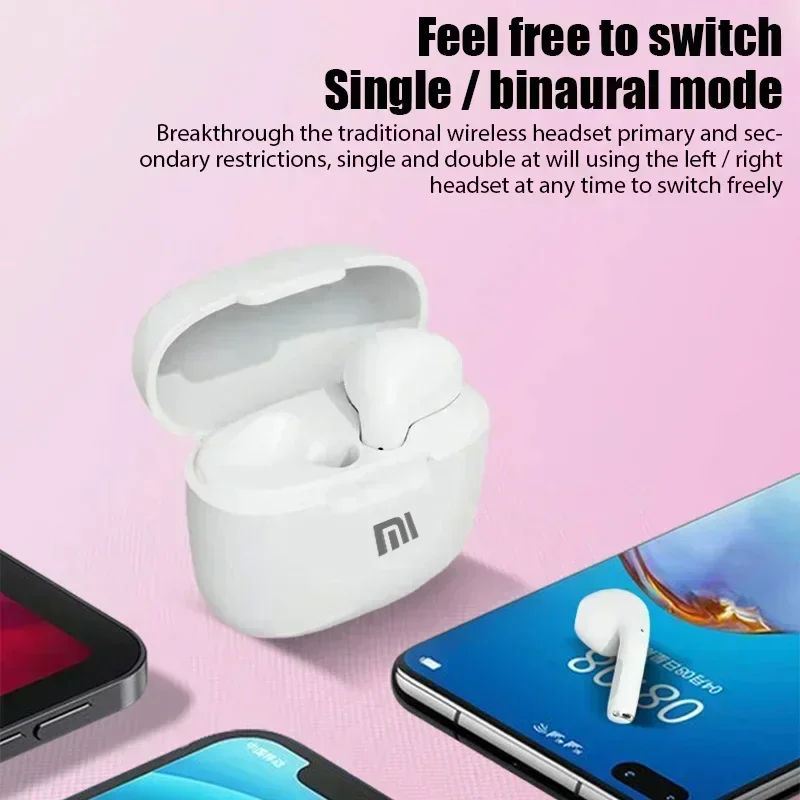 XIAOMI-Mini Fones De Ouvido Sem Fio Bluetooth, Auscultadores Esportivos, Auscultadores Impermeáveis Para Jogos, Controle De Toque, Bluetooth 5.3 TWS