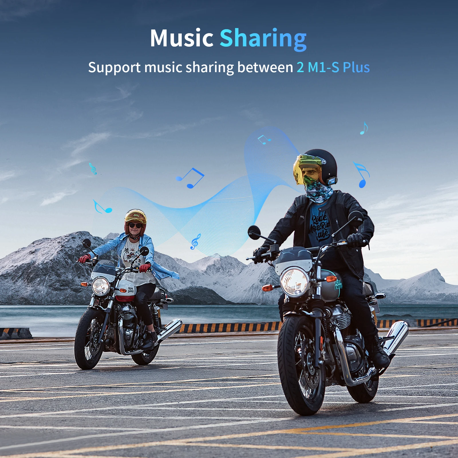 2pcs Fodsports M1-S Plus motocicleta capacete interfone sem fio bluetooth capacete headset 10 pilotos interphone,FM, compartilhamento de música