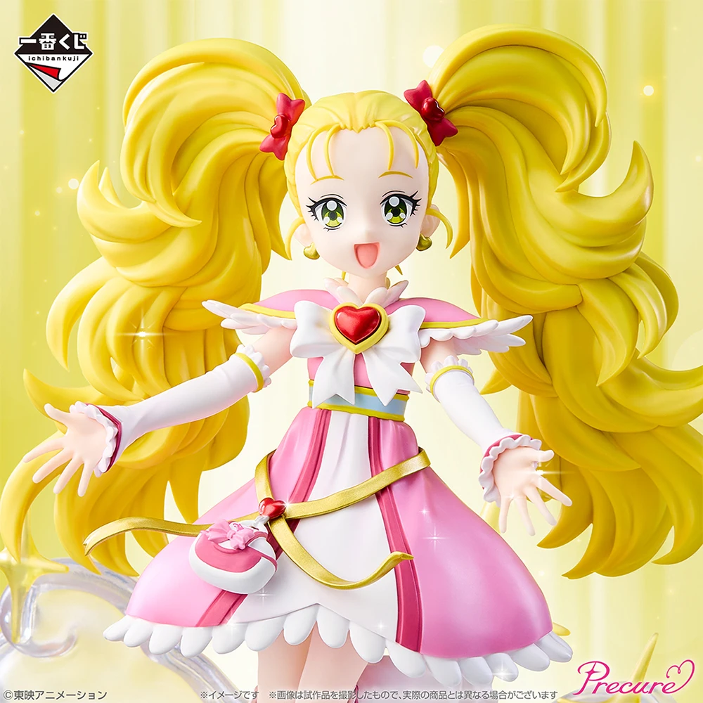 100% الأصلي بانداي الأرواح Ichiban Kuji Futari Wa Precure ماكس علاج القلب أسود لامع مضيئة علاج الأبيض جمع سلسلة