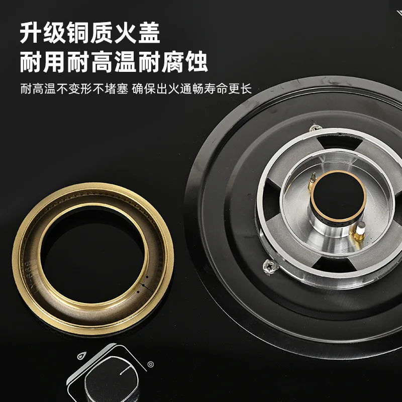 シングルバーナーガスストーブ - 強化ガラスパネル付き屋外LPGクックトップ、省エネポータブルクッカー