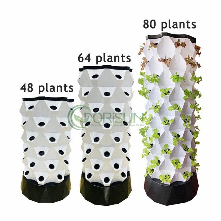 24 Site Microgreens Rotary Aeroponic Vertical Farm Tower Assemble Wall Systems Automatic Grow Room Rack