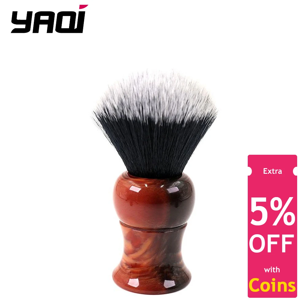 

Yaqi 28mm Tuxedo Synthetic Knot Men's Shaving Brush for men