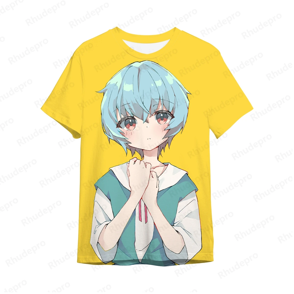 T-shirt impressa para homens, neon genesis evangelion roupas, tops de ginástica infantil, manga curta, y2k, EVA-01, roupas novas