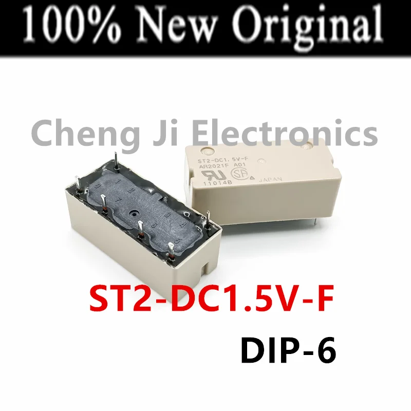 5 Teile/los ST2-DC1.5V-F, ST2-DC5V-F, ST2-DC12V-F, ST2-DC24V-F DIP-6 Neue universal power relais