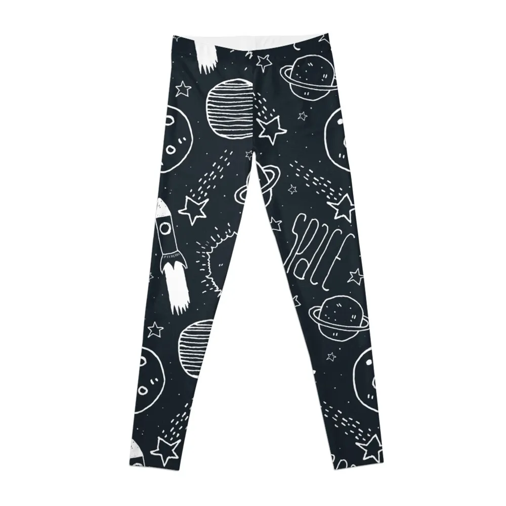 Space Doodles Leggings jogging pants Clothing fitness Womens Leggings