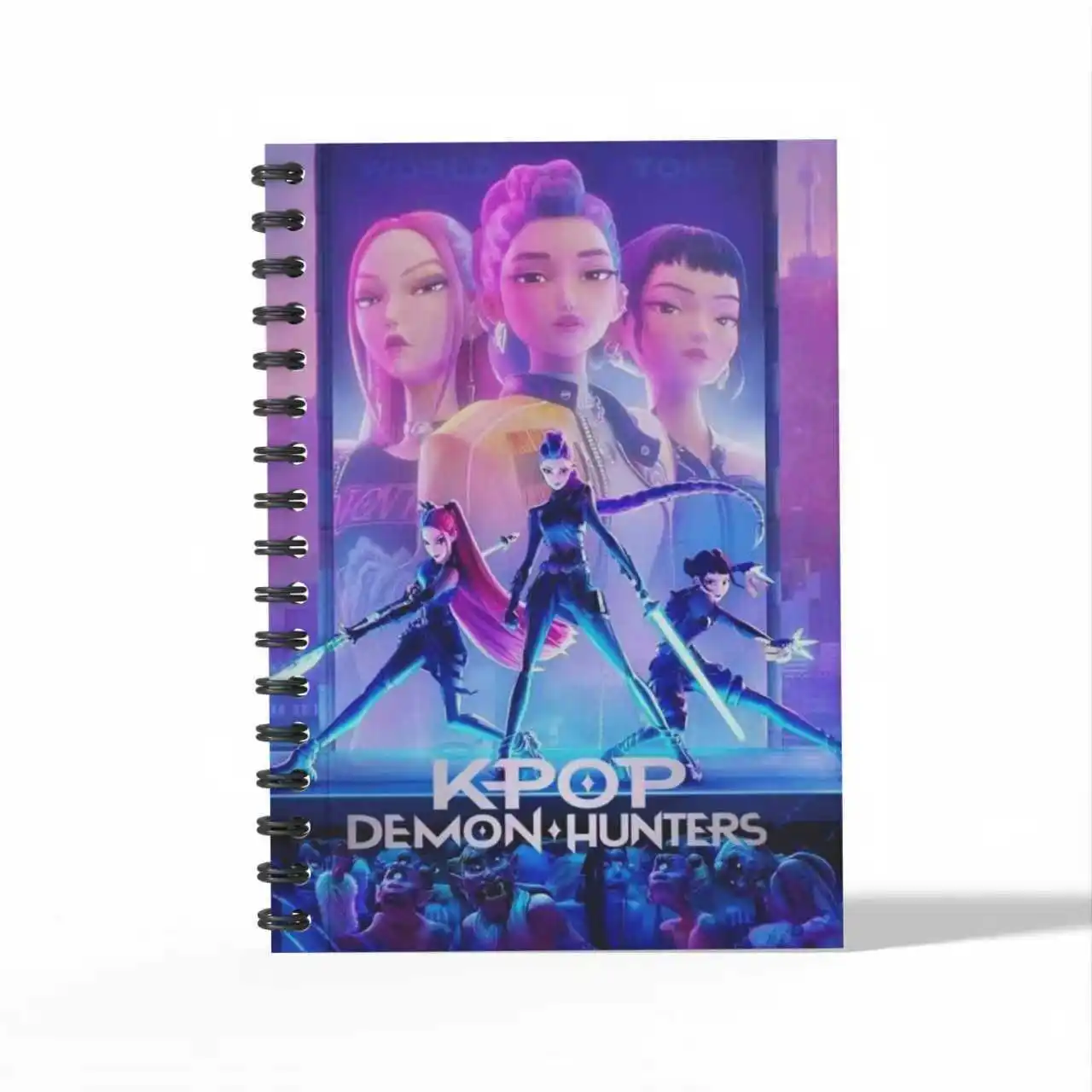 Notatniki K-pop Demon Hunters Rumi Mira Zoey A6, artykuły papiernicze, zeszyty na spirali do pisania dla uczniów, artykuły szkolne, prezent do biura