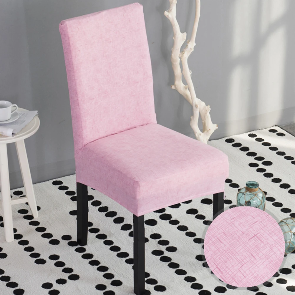 

1pc Stretchy Chair Cover Elastic Seat Protector Polyester Fabric Banquet Party Wedding Decoration Cover Case Dining Stacking