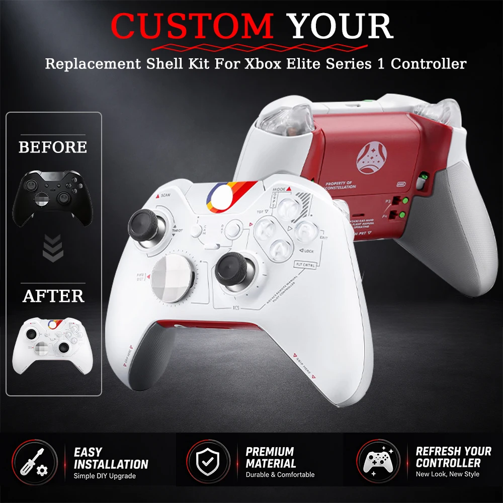 Wymień etui na kontroler XBox One Elite Series 1 1698, wymienna obudowa, obudowa płyty czołowej, część naprawcza LBRB — zdjęcie produktu 4