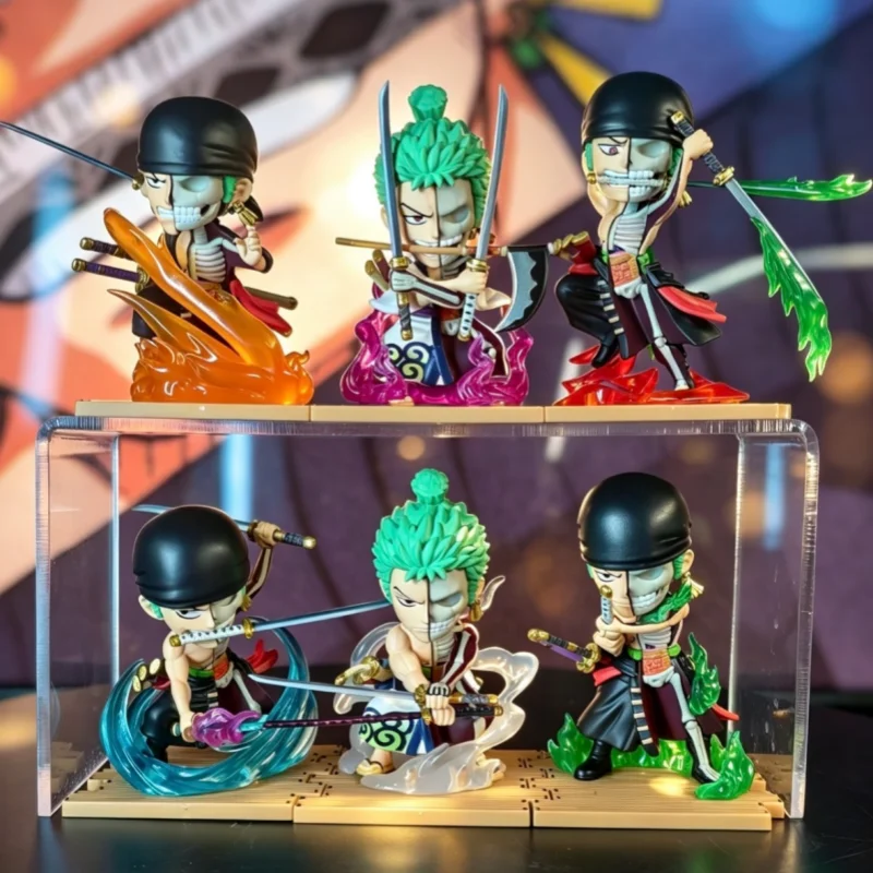 Toptoy One Piece Roronoa Zoro Semi Anatomy Blind Box Figure Sword Stance Series Collectible Model Desktop Decoration Gift For