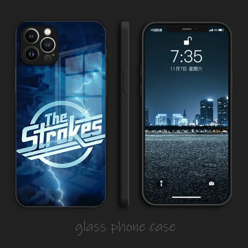 Pop The Strokes Phone Case 2023 Hot Tempered Glass For IPhone 14 13 12 11 Pro XS Max Mini X XR 8 7 6s Plus SE2020 Cover