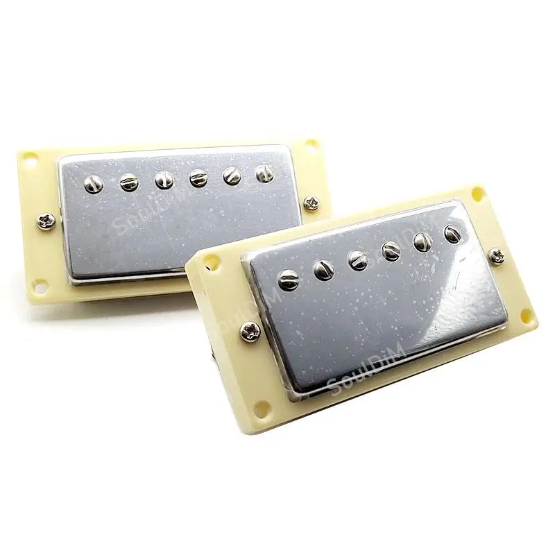 1Set LP Electric Guitar Pickups Humbucker Neck/Bridge Pickup with Pickup Rings Guitar Parts and Accessories 50mm/52mm